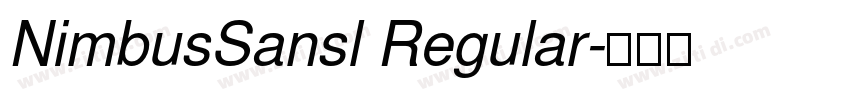 NimbusSansl Regular字体转换